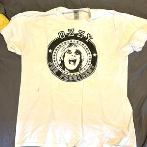 Ozzy Osbourne Graphic Tee, White, Large